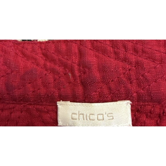 Chico’s Rina Tribal Jacket Colorful Geometric Quilted Women's Size XL - Picture 14 of 14